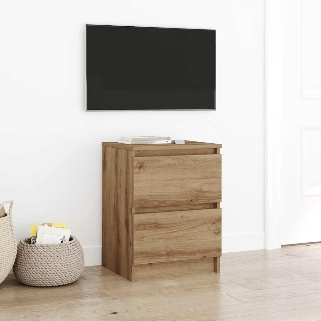 TV-benk artisan eik 40x35x54 cm konstruert tre