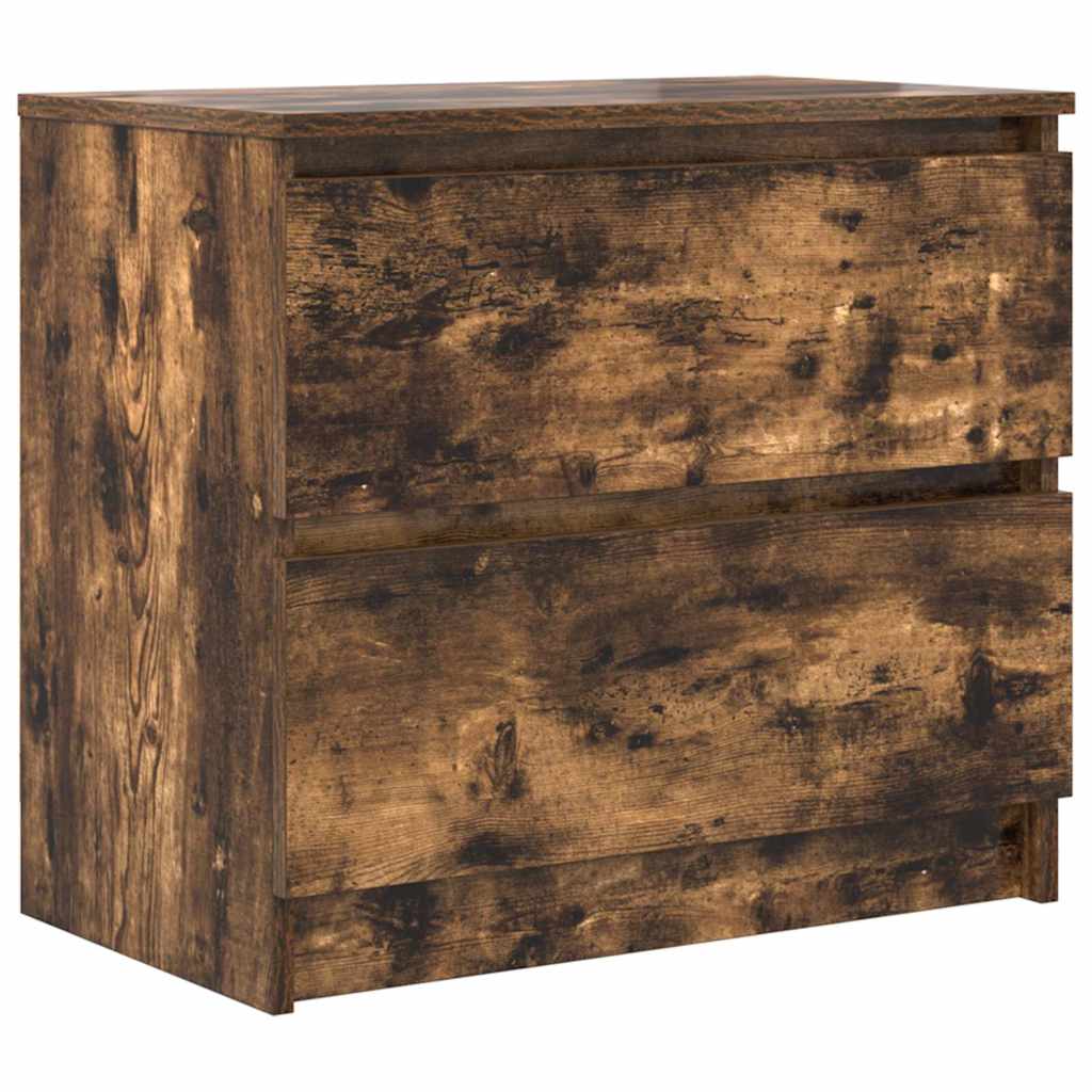 TV-benk røkt eik 60x35x54 cm konstruert tre