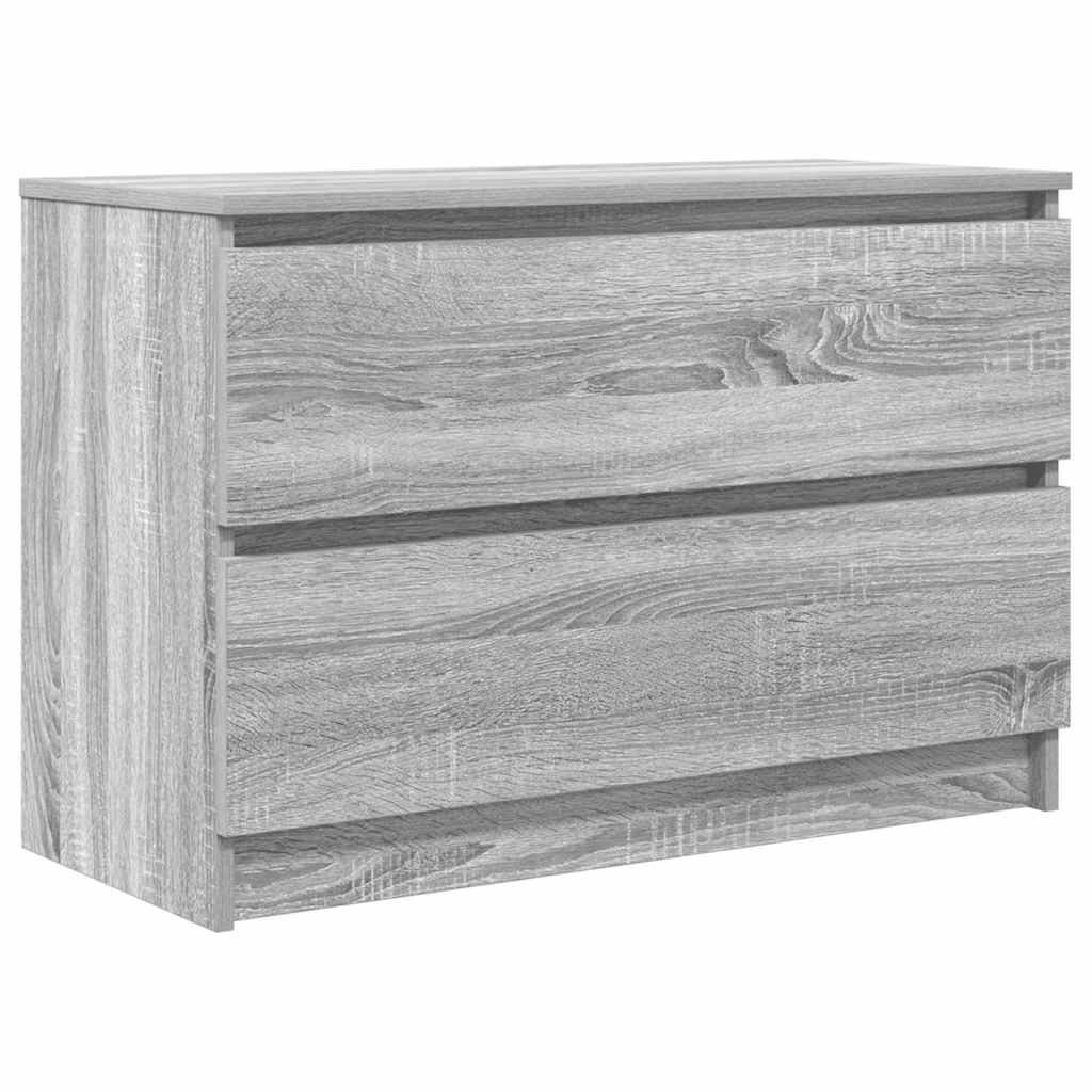 TV-benk grå sonoma 80x35x54 cm konstruert tre