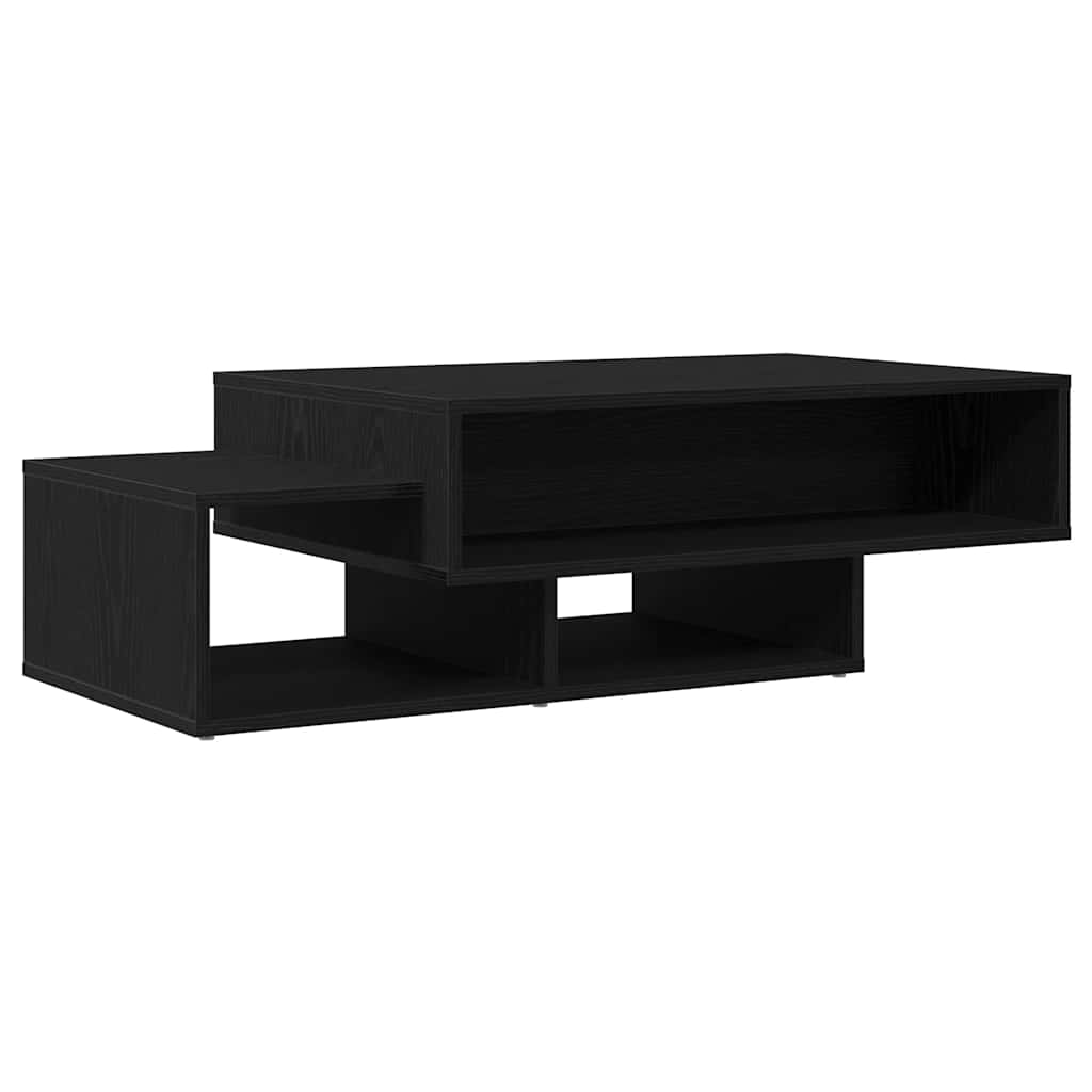 Salongbord svart eik 105x55x32 cm konstruert tre