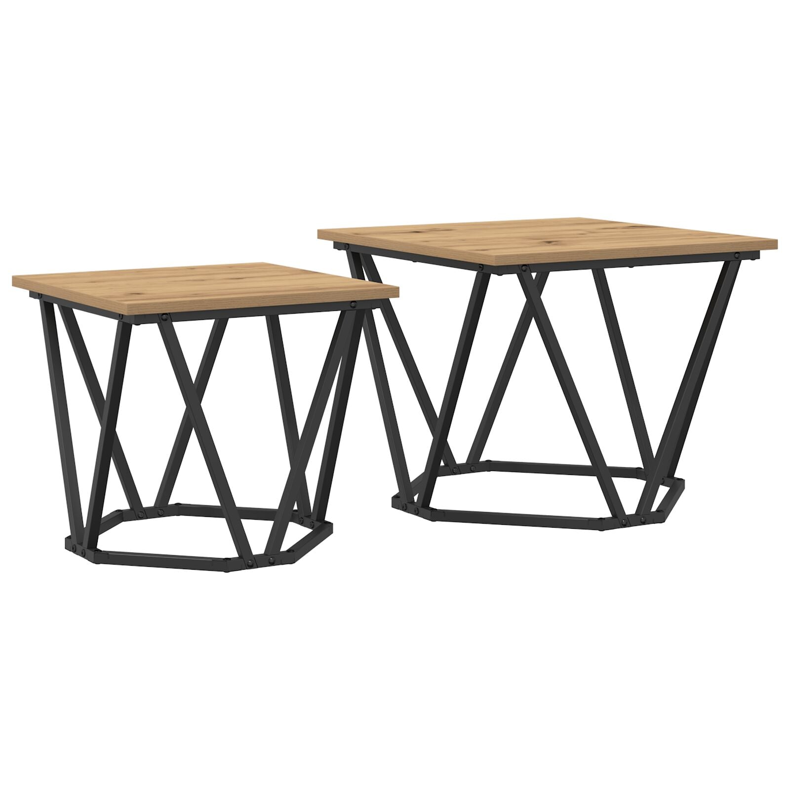 Sidebord 2 stk Artisan Eik Ingeniørtre