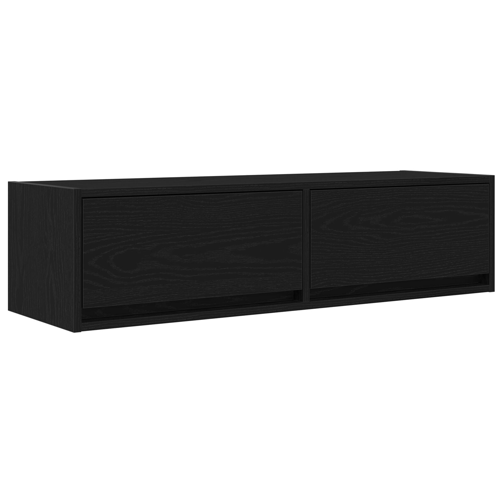 TV-stativ Svart Eik 100x31x25,5 cm Konstruert tre