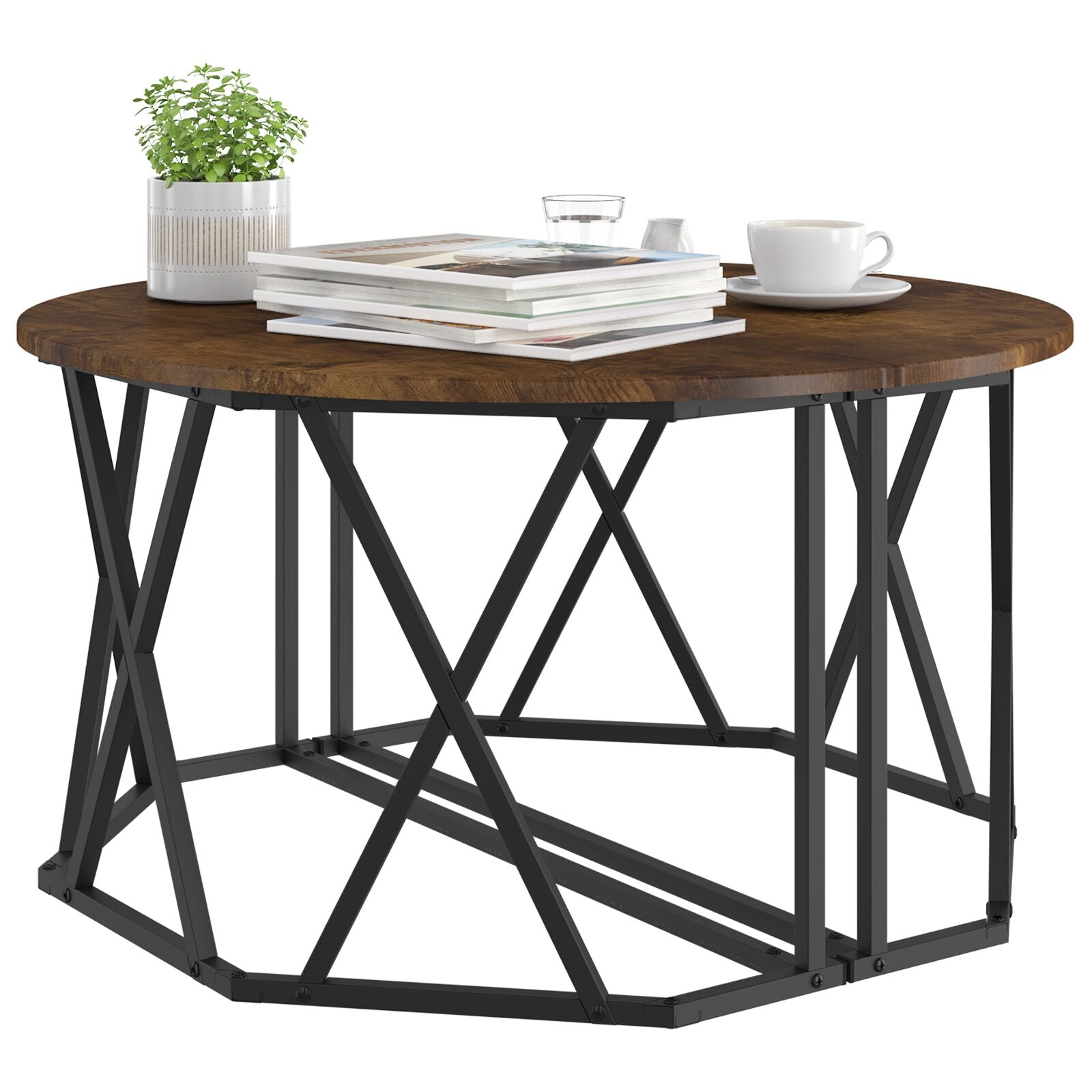 Kaffebord Røkt Eik 80x80x42 cm Ingeniørtre