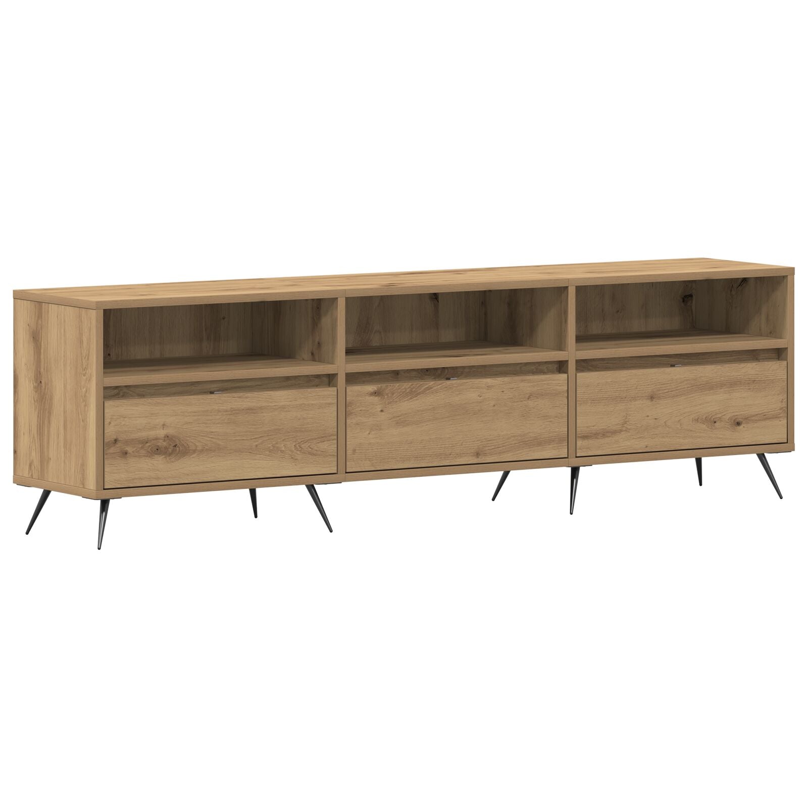 TV-benk i kunstig eik 150x30x44,5 cm