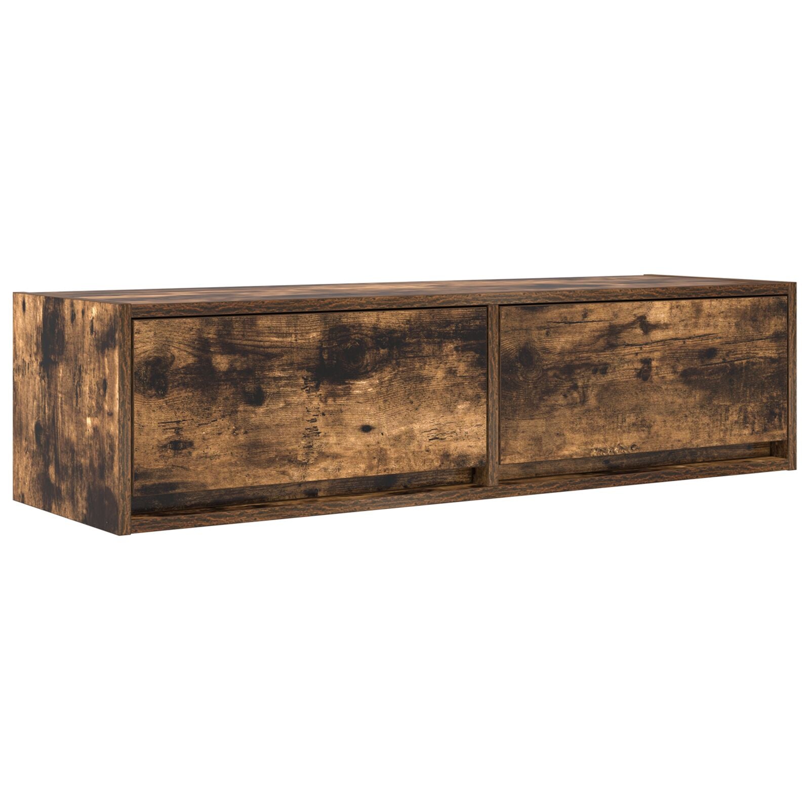 TV-benk Røkt Eik 100x31x25,5 cm Konstruert Tre