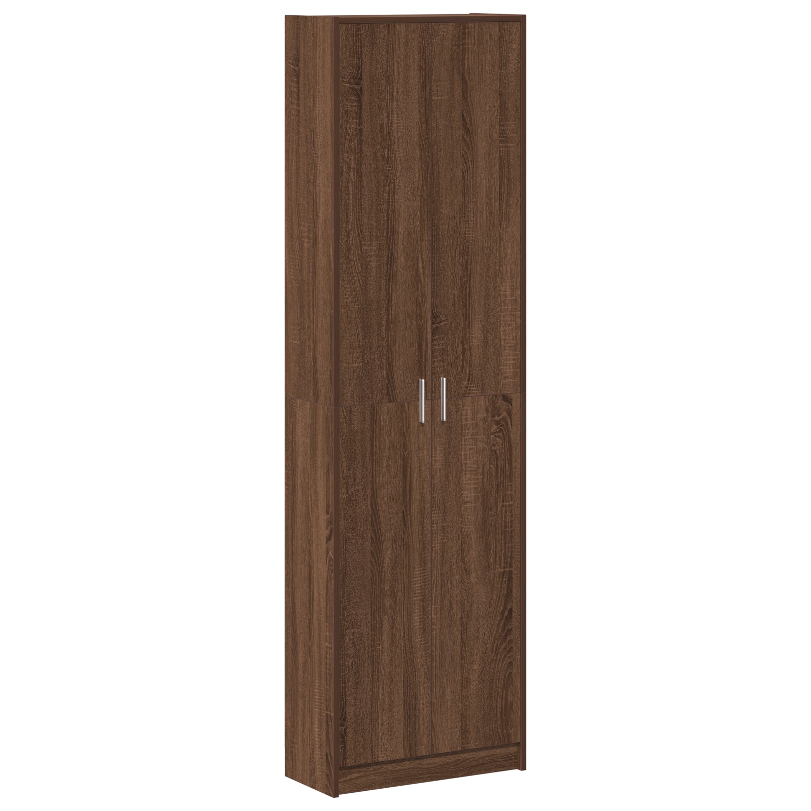 Klesskap Brun Eik 55X25X189 Cm Konstruert Tre