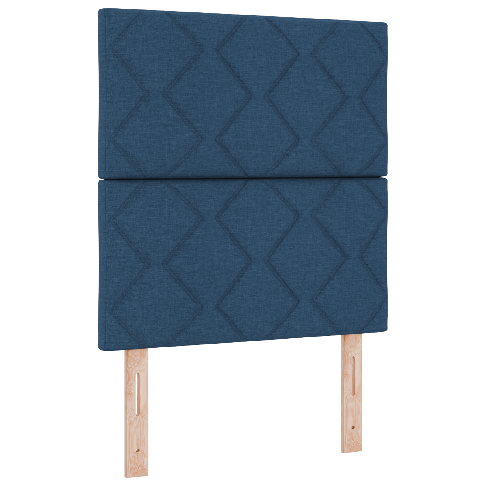 Sengegavel Diamantdesign Blå 80 Cm Stoff