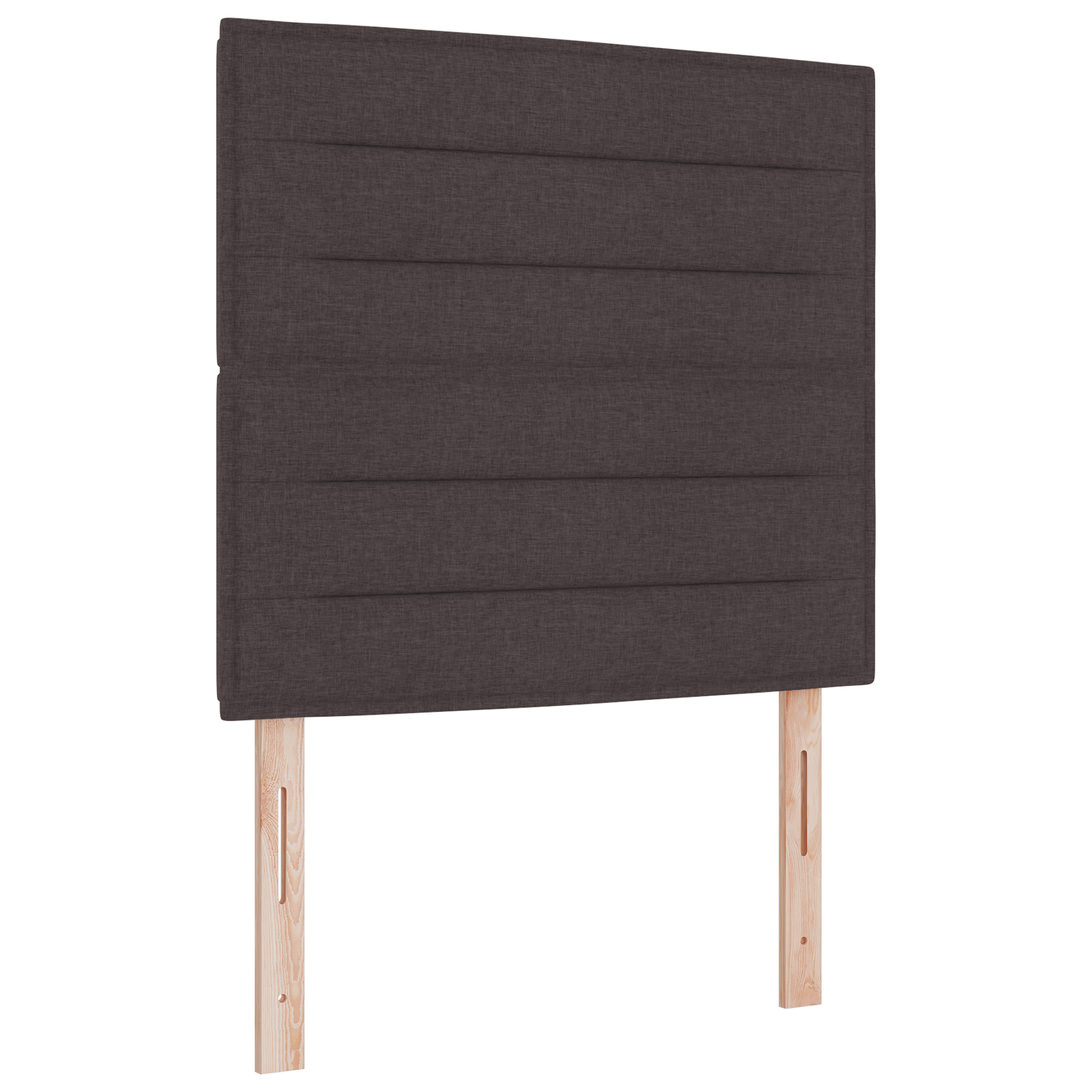 Led Hodegavl Linjedesign Mørk Brun 100 Cm Stoff