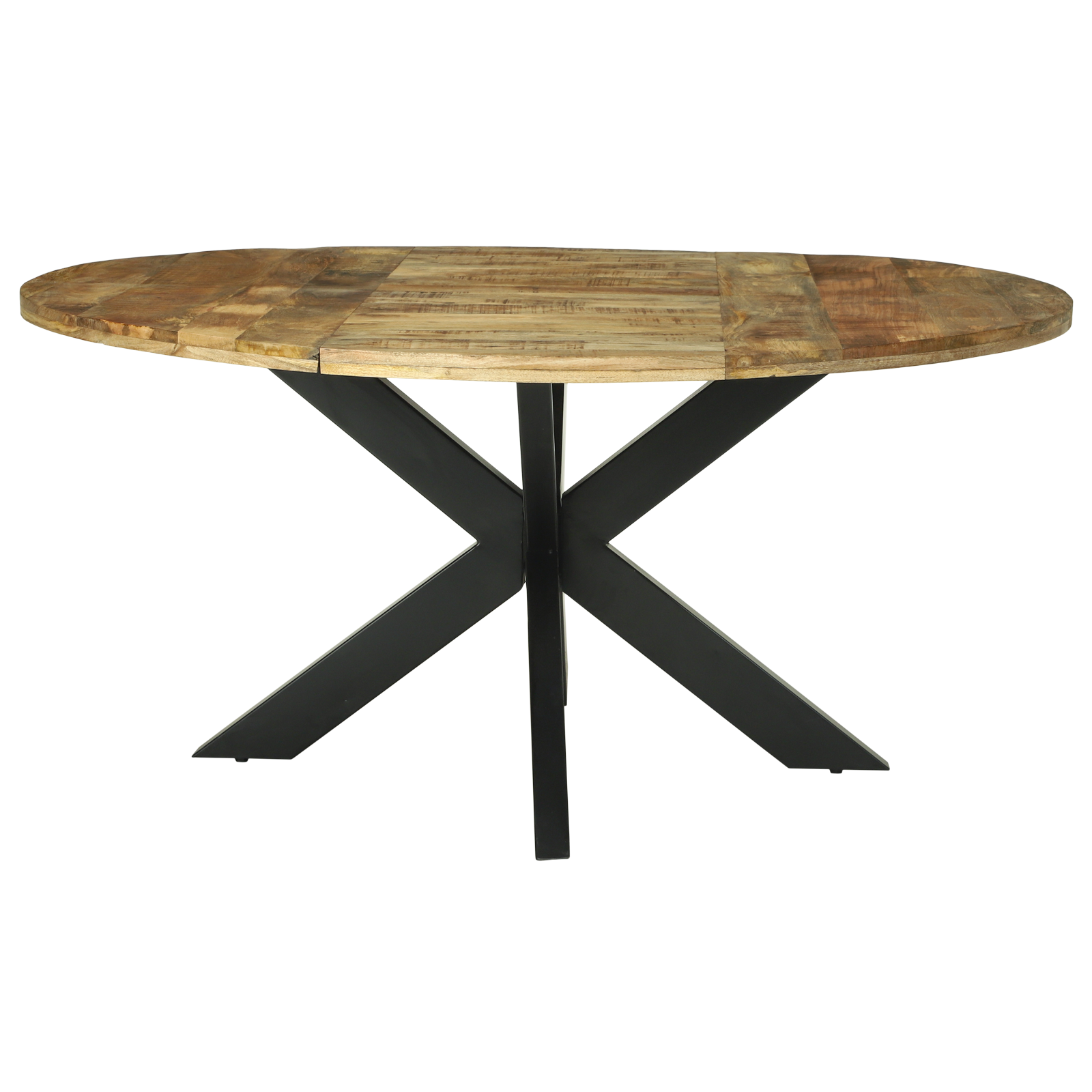 Spisebord Rundt Ø160X76 Cm Massivt Tre Grovt Mangotre