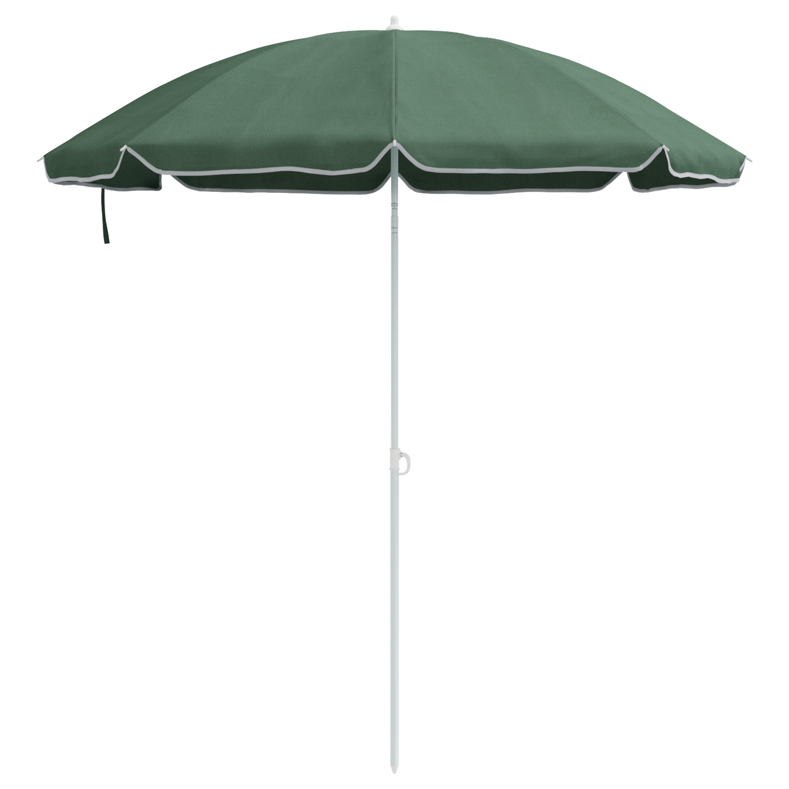 Strandparasol Med Metallstang Grønn 161X193 Cm Polyester