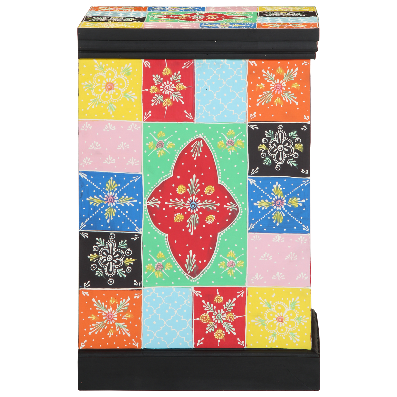 Skuffeskap Flerfarget 40X40X60 Cm Solid Mangotre