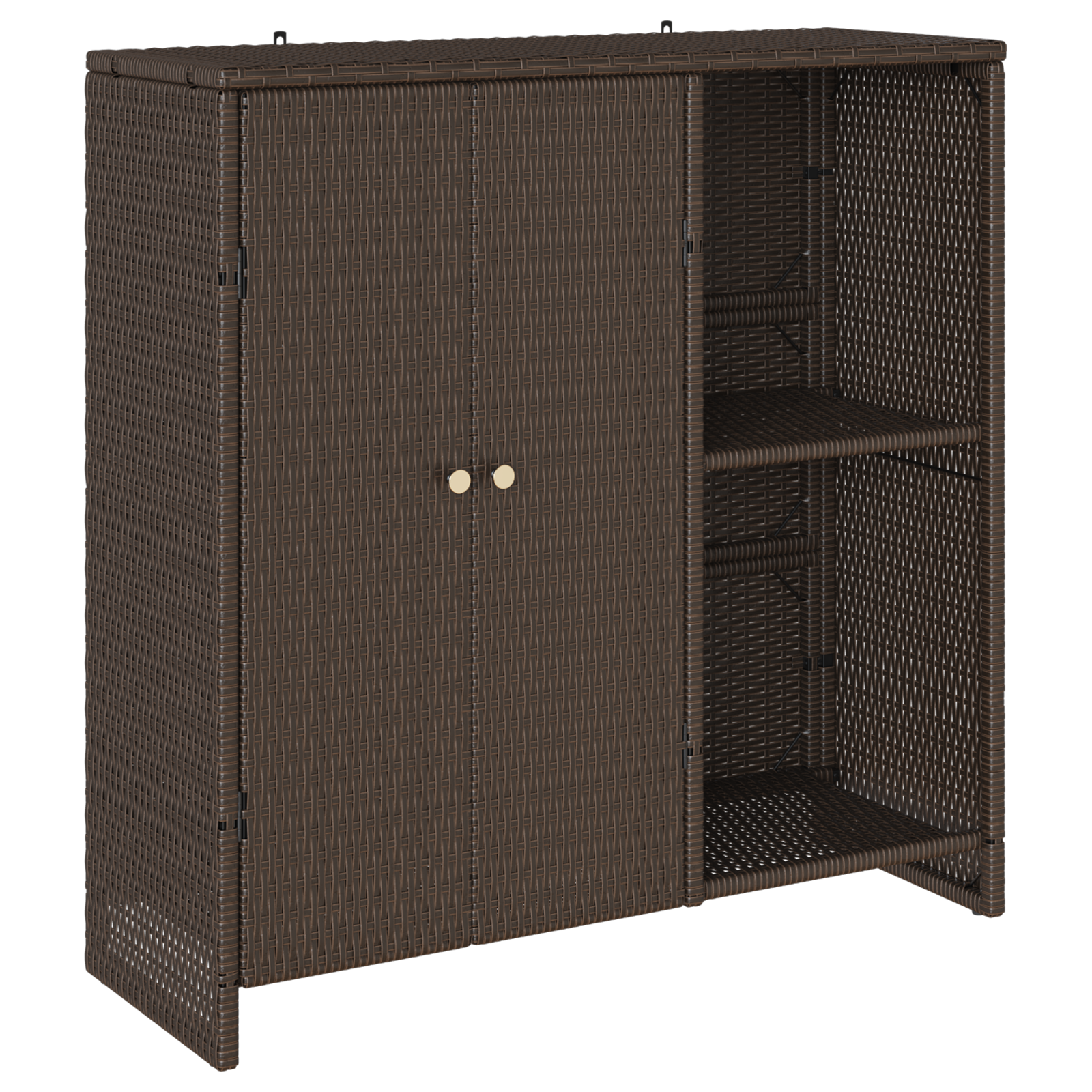 Oppbevaringsskap Brun 100X36X102 Cm Rattan