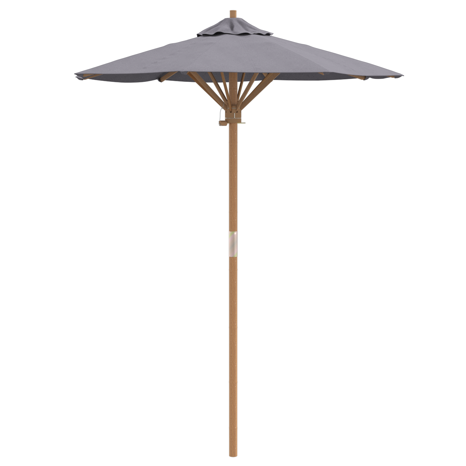 Hageparasol Mørk Grå 150X210 Cm Bambus