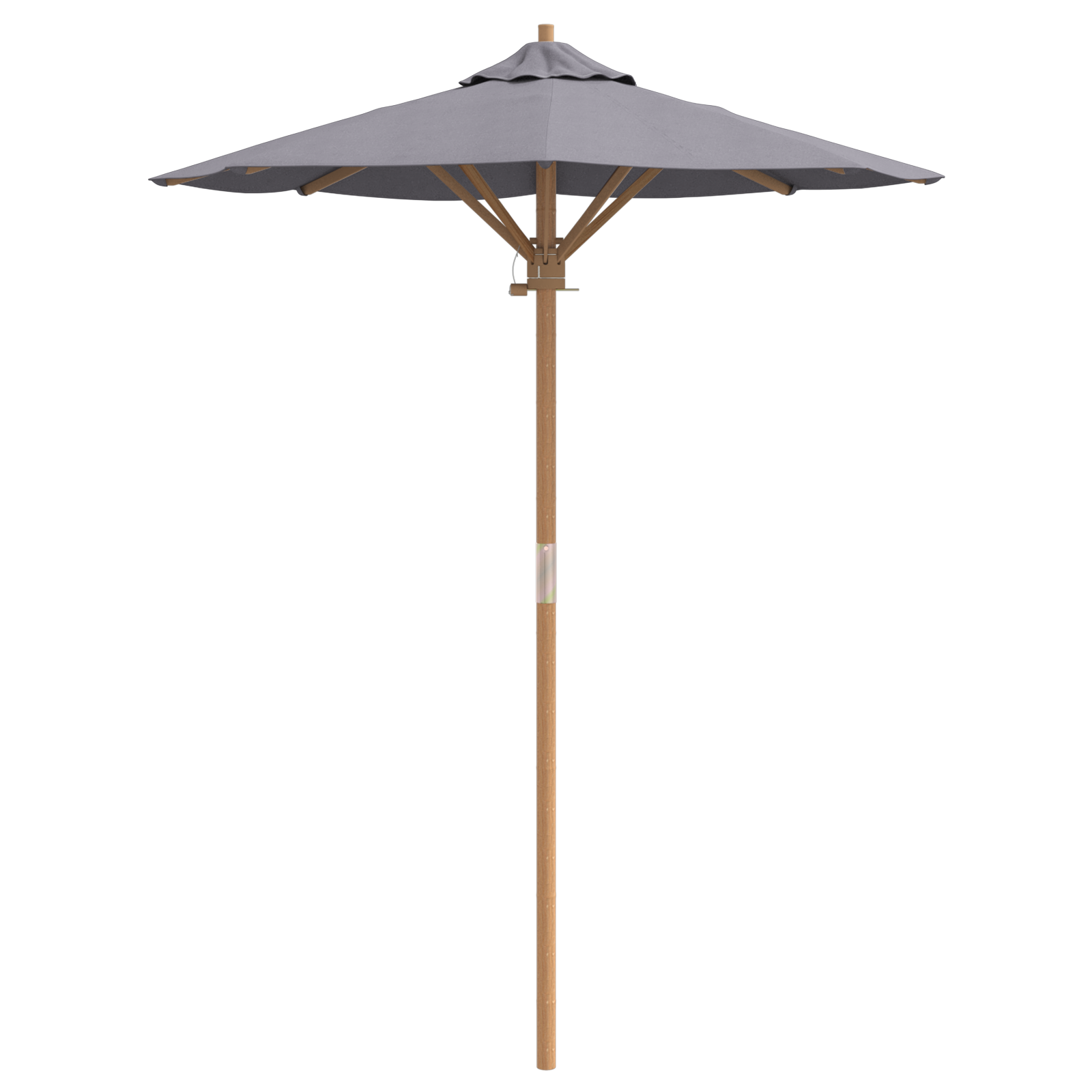 Hageparasol Mørk Grå 150X210 Cm Bambus