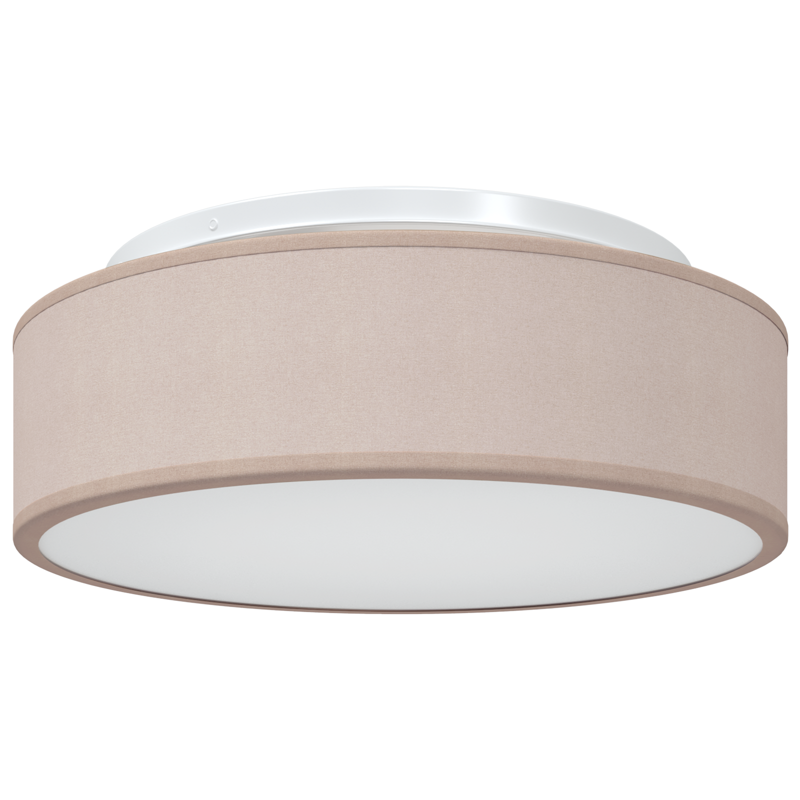 Taklamper Innfelte Gråbrun Ø 38 Cm Stoff E27