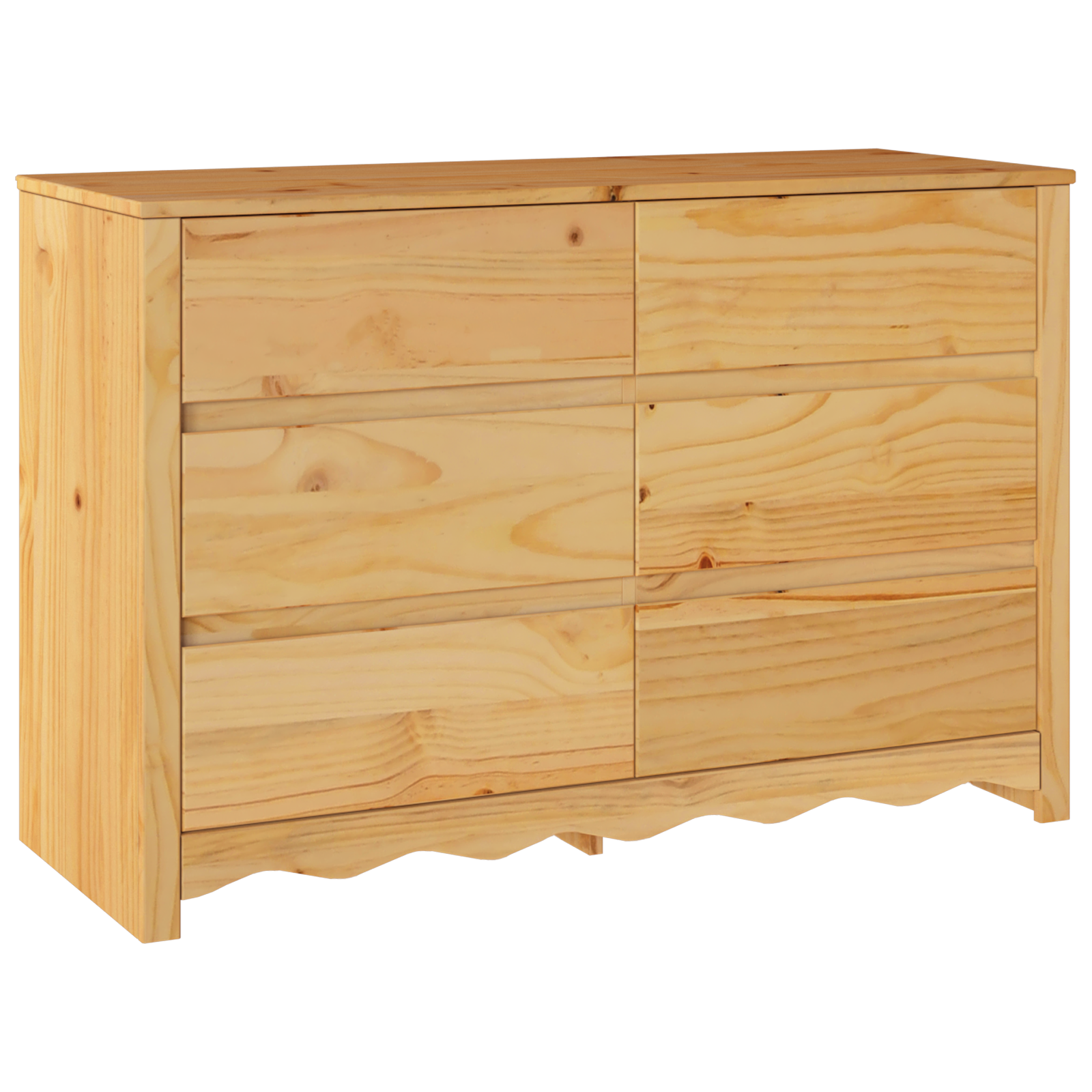 Kommode "Drammen" 111X43X73,5 Cm Massivt Furutre