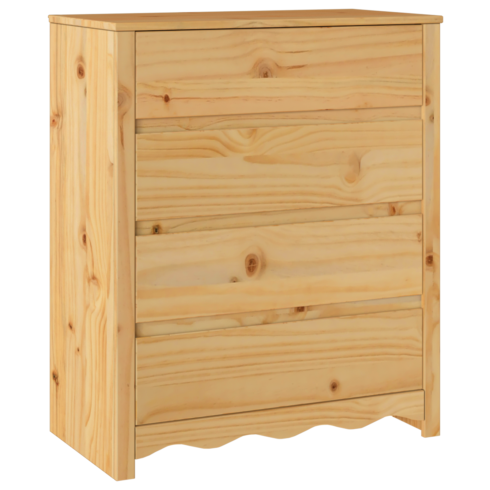 Kommode "Drammen" 76,5X40X91 Cm Solid Tre Furu
