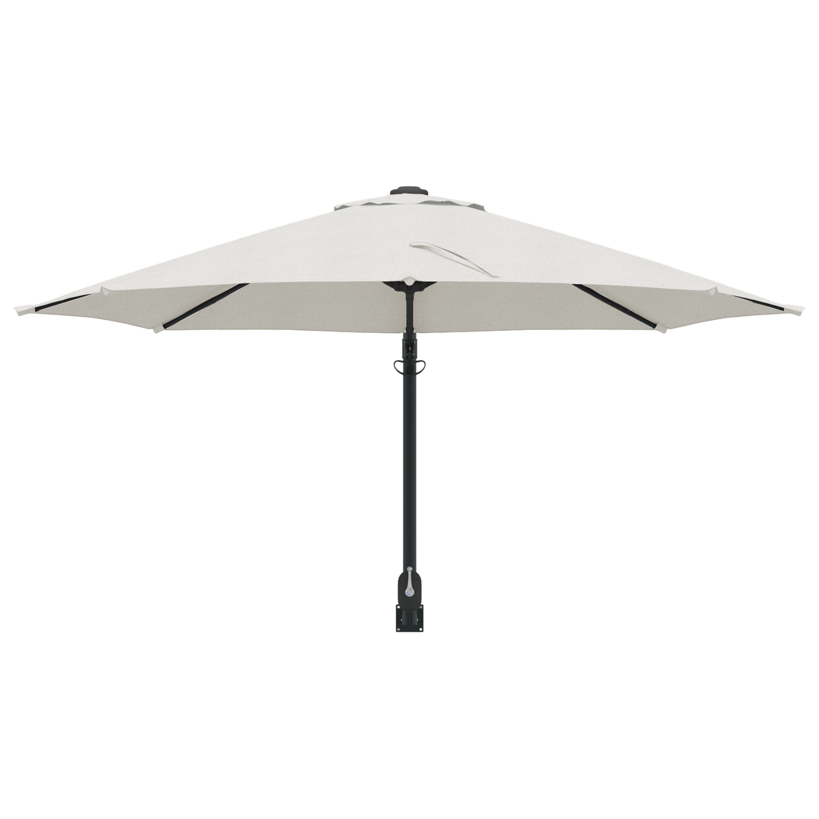 Cantilever-Parasoll Sand Polyester, Aluminium Stor Sammenleggbar