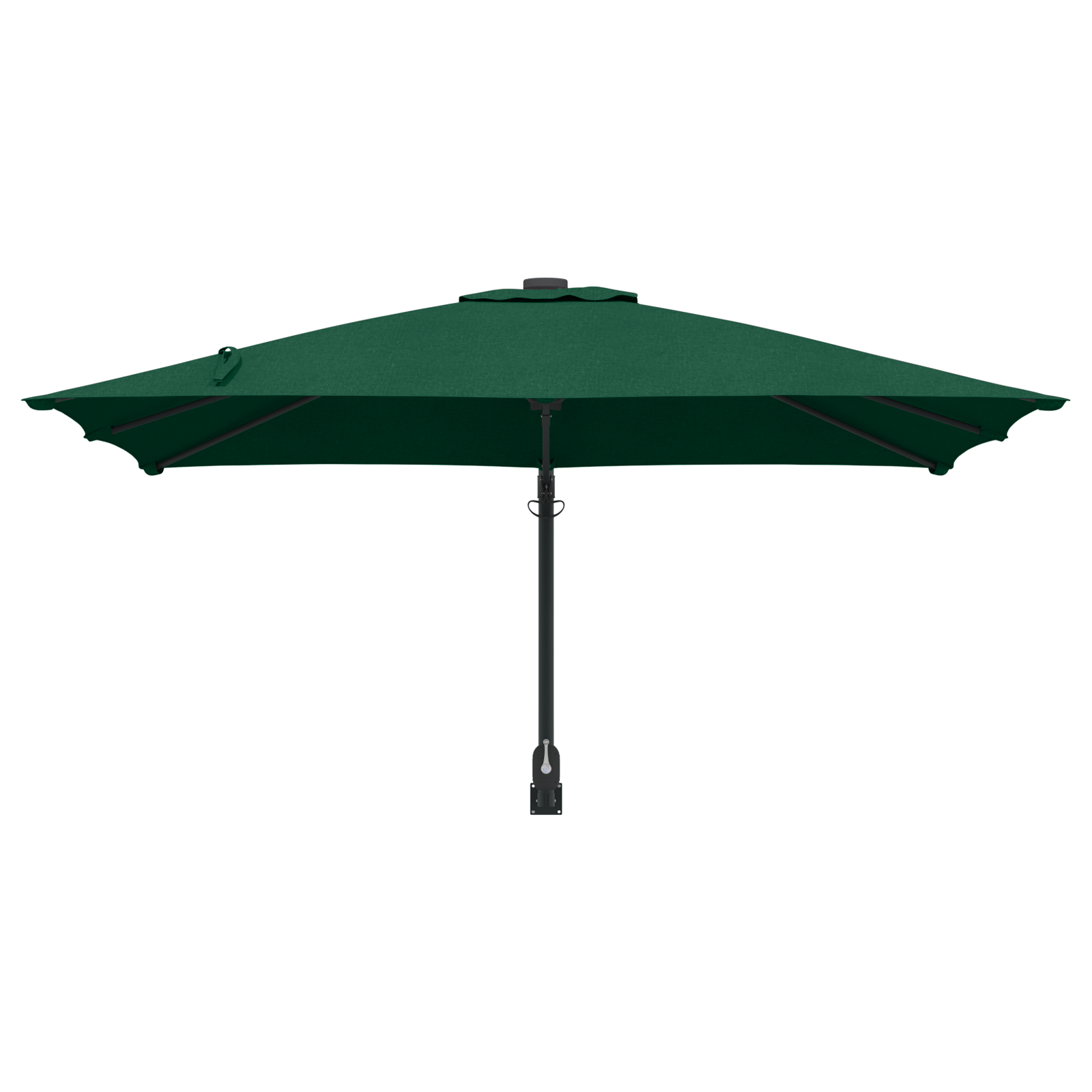 Uteplassparasoll Grønn Polyester 300 Cm X 300 Cm Sammenleggbar