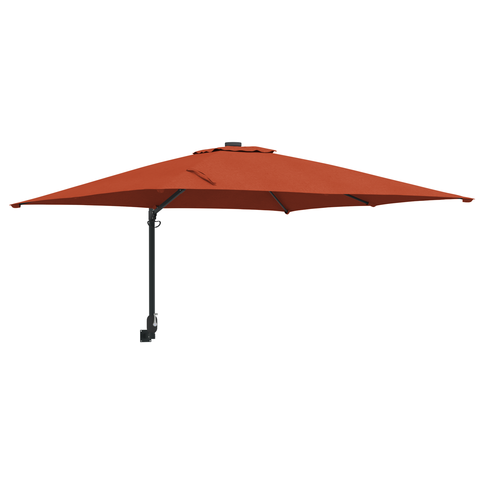 Cantilever-Parasoll Terracotta Polyester Stor Vippbar