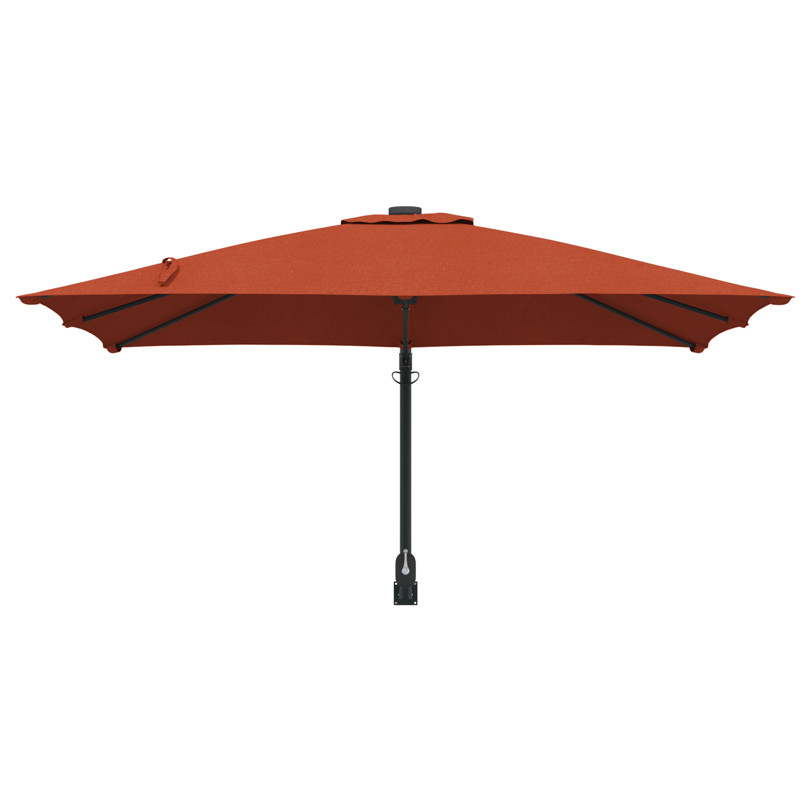 Cantilever-Parasoll Terracotta Polyester Stor Vippbar