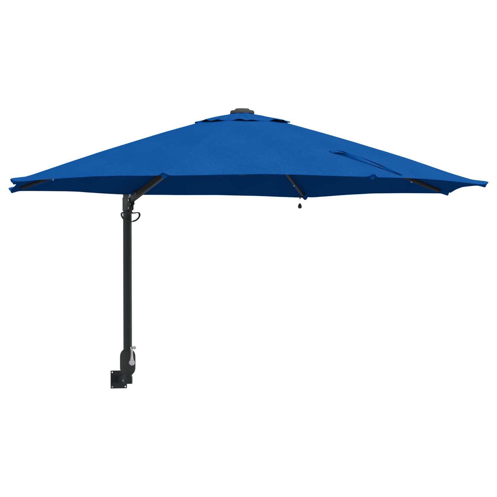Veggmontert Hageparasol Med Led-Er Azure Blå 248 Cm