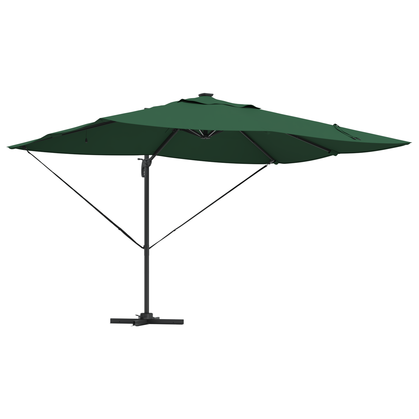 Cantilever Roma Parasol Med Led-Lamper Grønn 352X251X265 Cm Aluminium