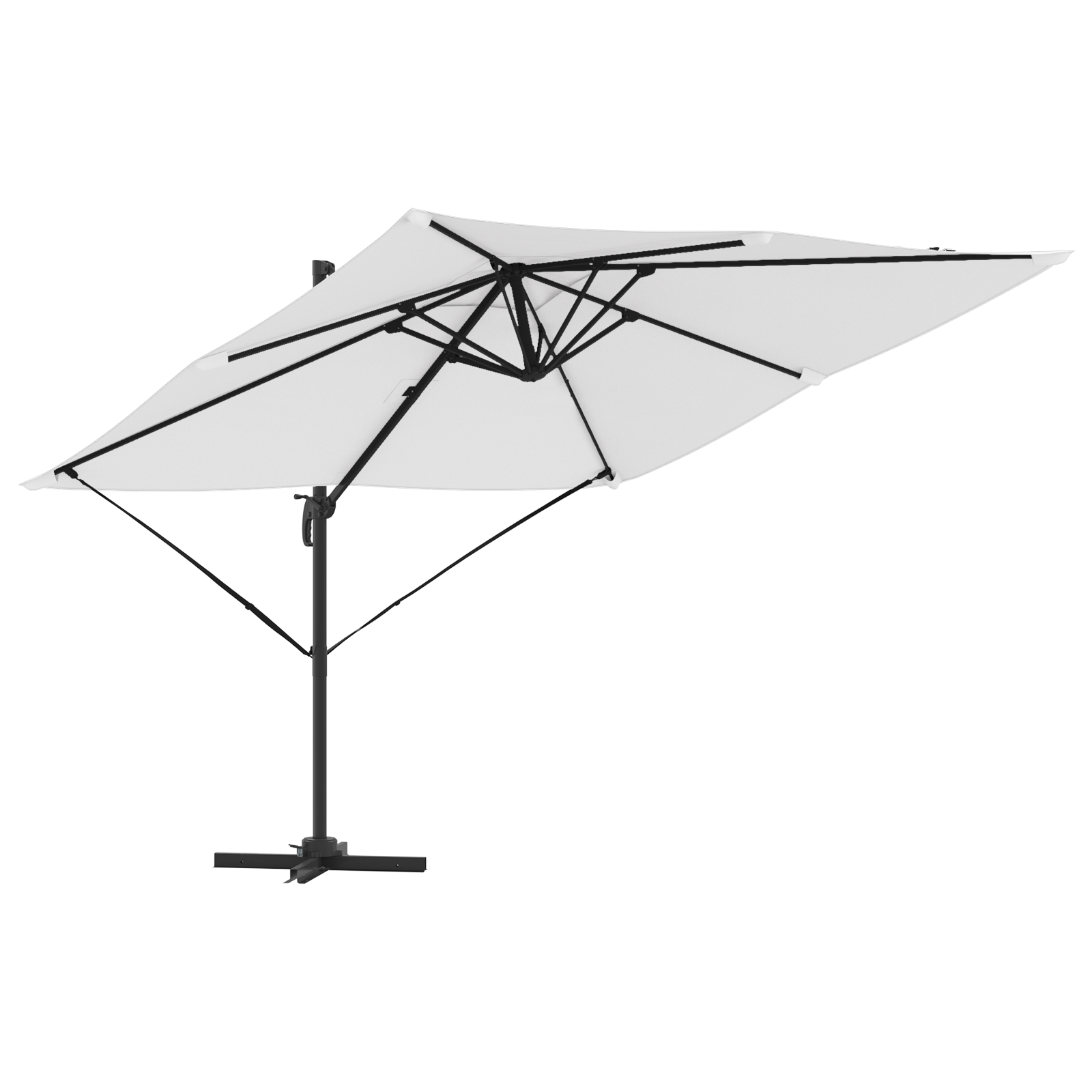 Parasoll For Terrasse Sand Polyester Baldakin 3M