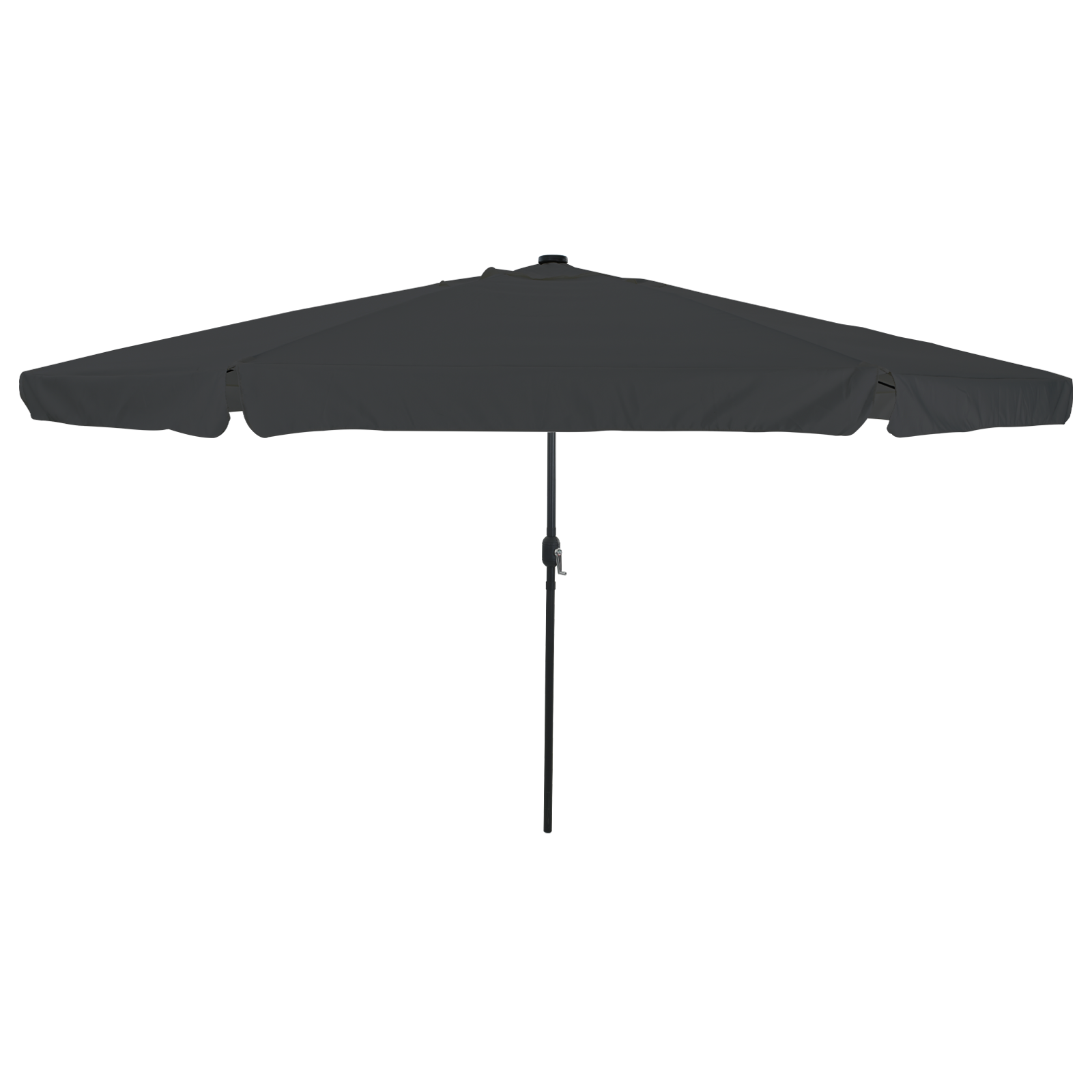 Hageparasol Med Led-Lamper 395X245 Cm Antrasitt