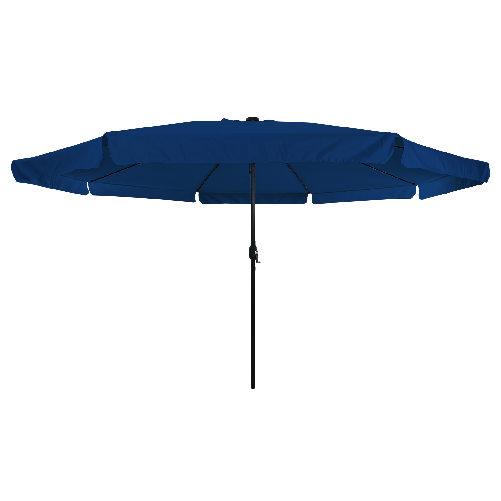 Hageparasol Med Led-Lys 395X245 Cm Azurblå