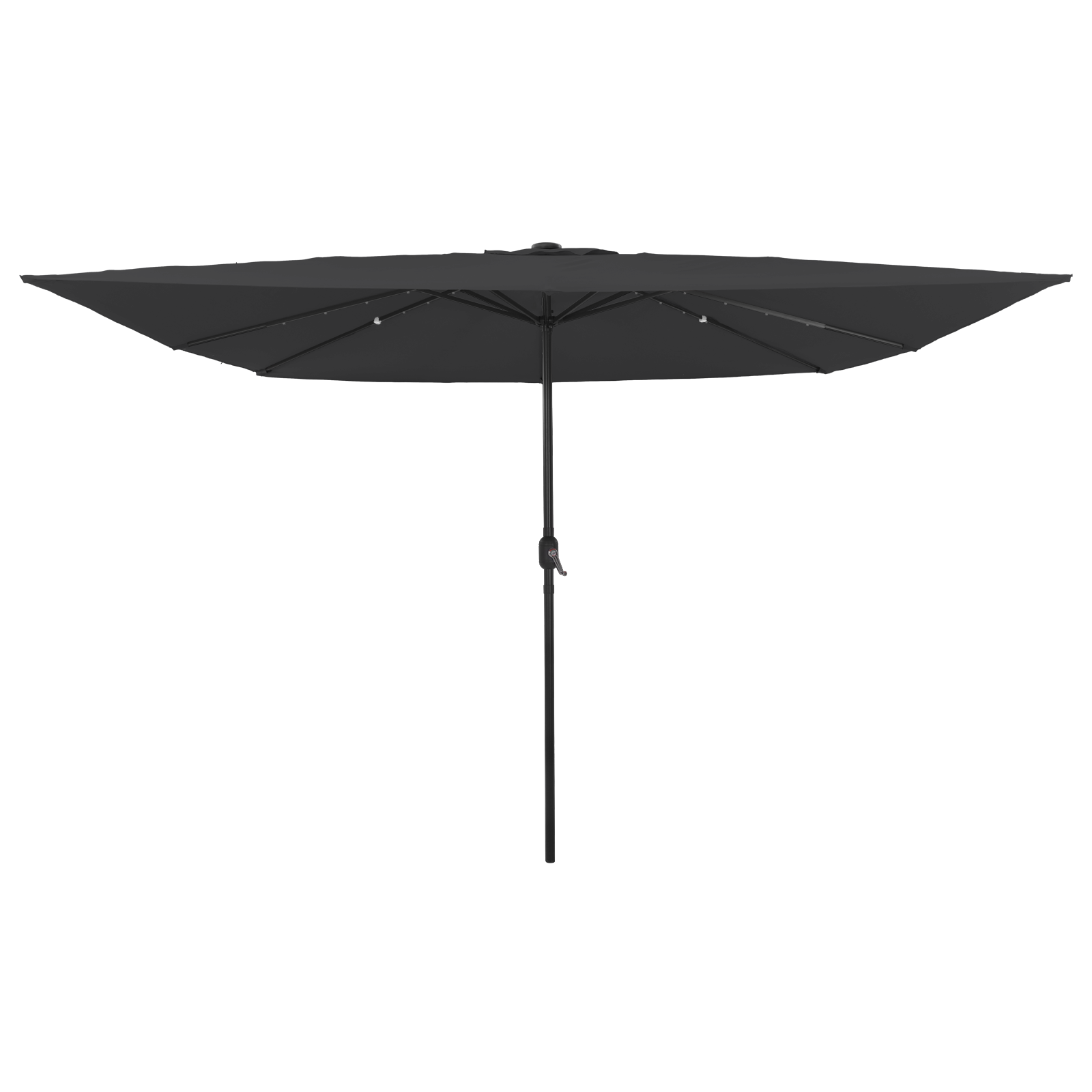 Firkanthageparasol Med Led-Lys 295X245 Cm Antrasitt