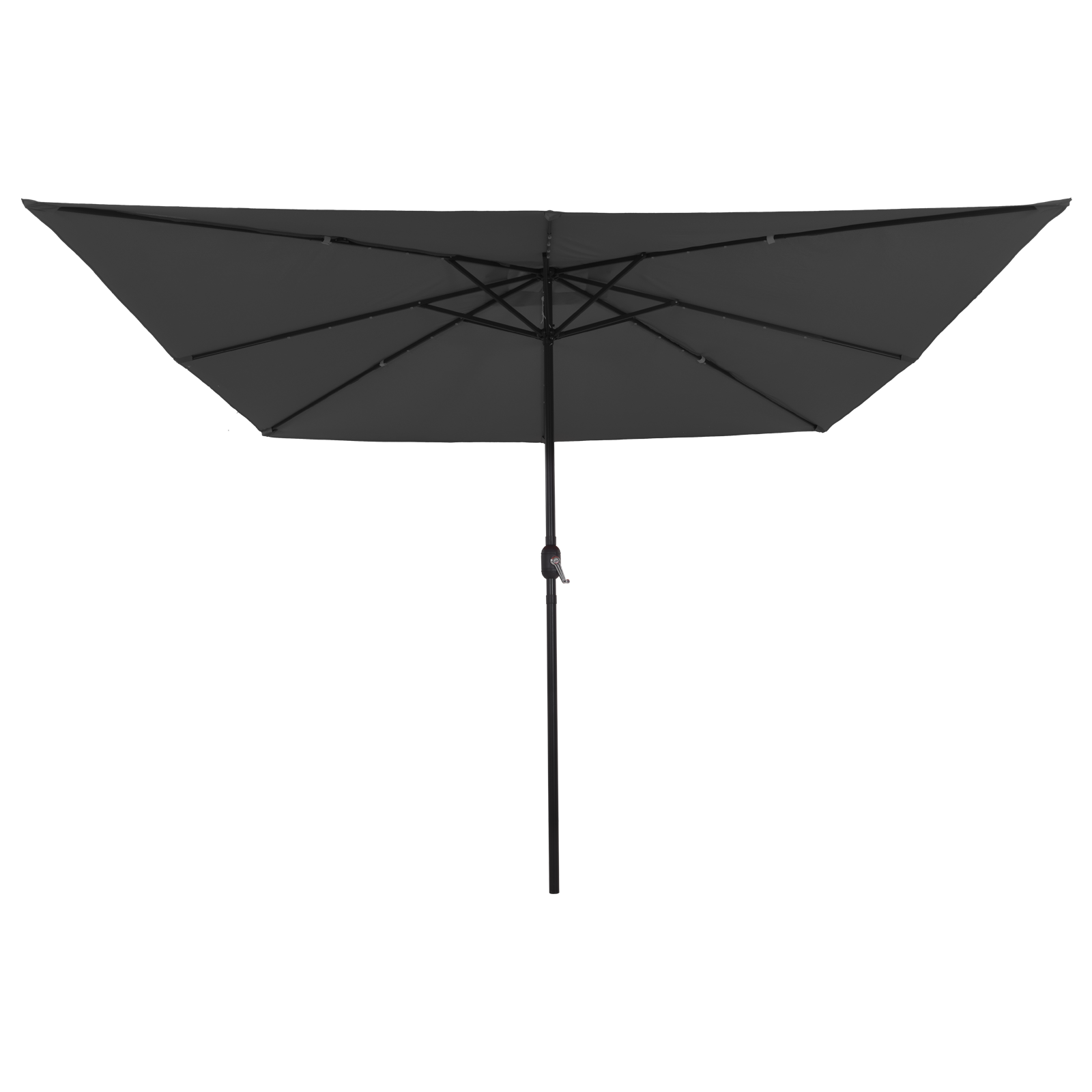Firkanthageparasol Med Led-Lys 295X245 Cm Antrasitt