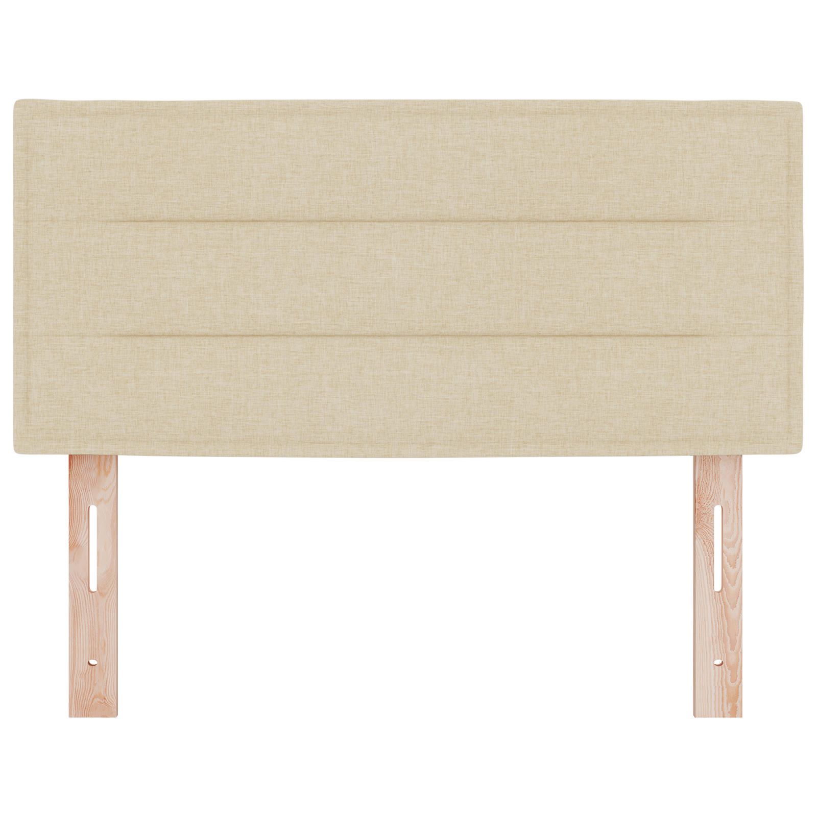 Sengegavl Linjer Design Krem 100 Cm Stoff