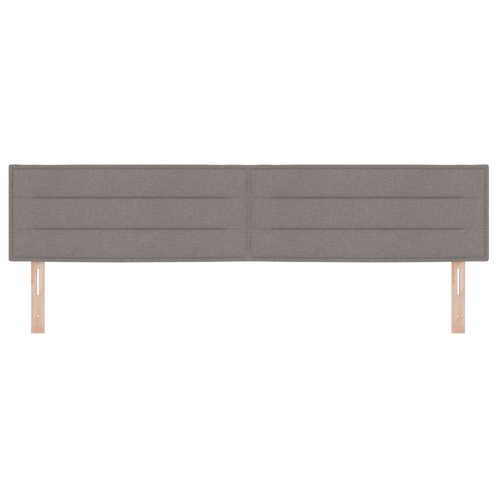 Sengegavl Linje Design Taupe 200 Cm Stoff