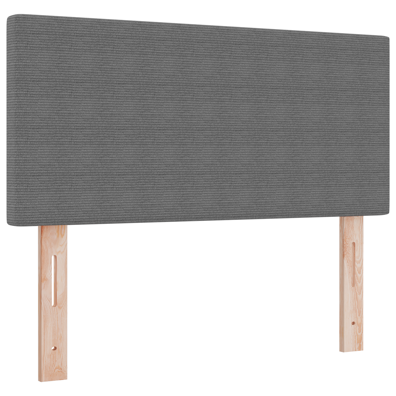 Hodegavl Enkel Design Lys Grå 100 Cm Corduroy Stoff