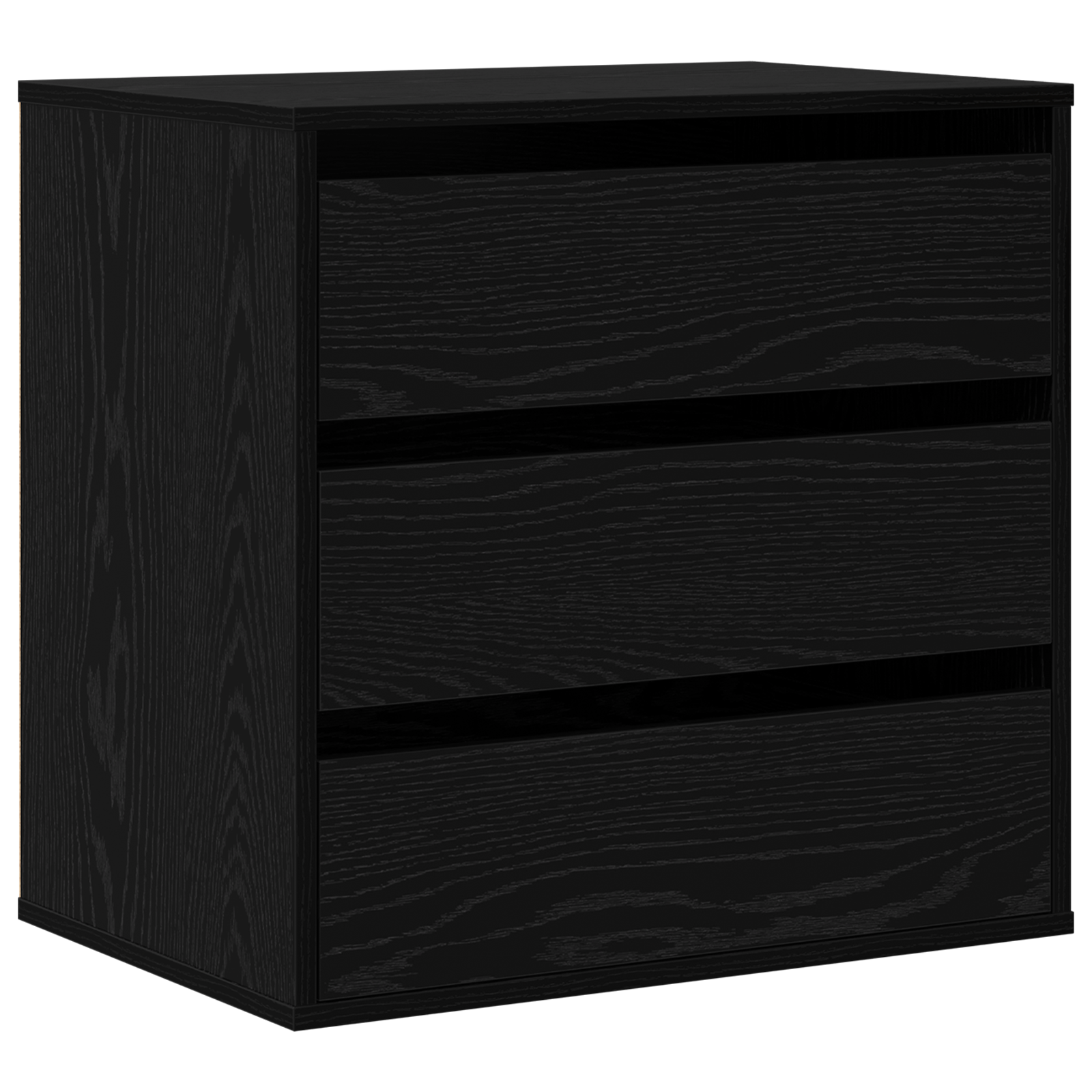 Hjørnekommode Svart Eik 60X41X58 Cm Konstruert Tre