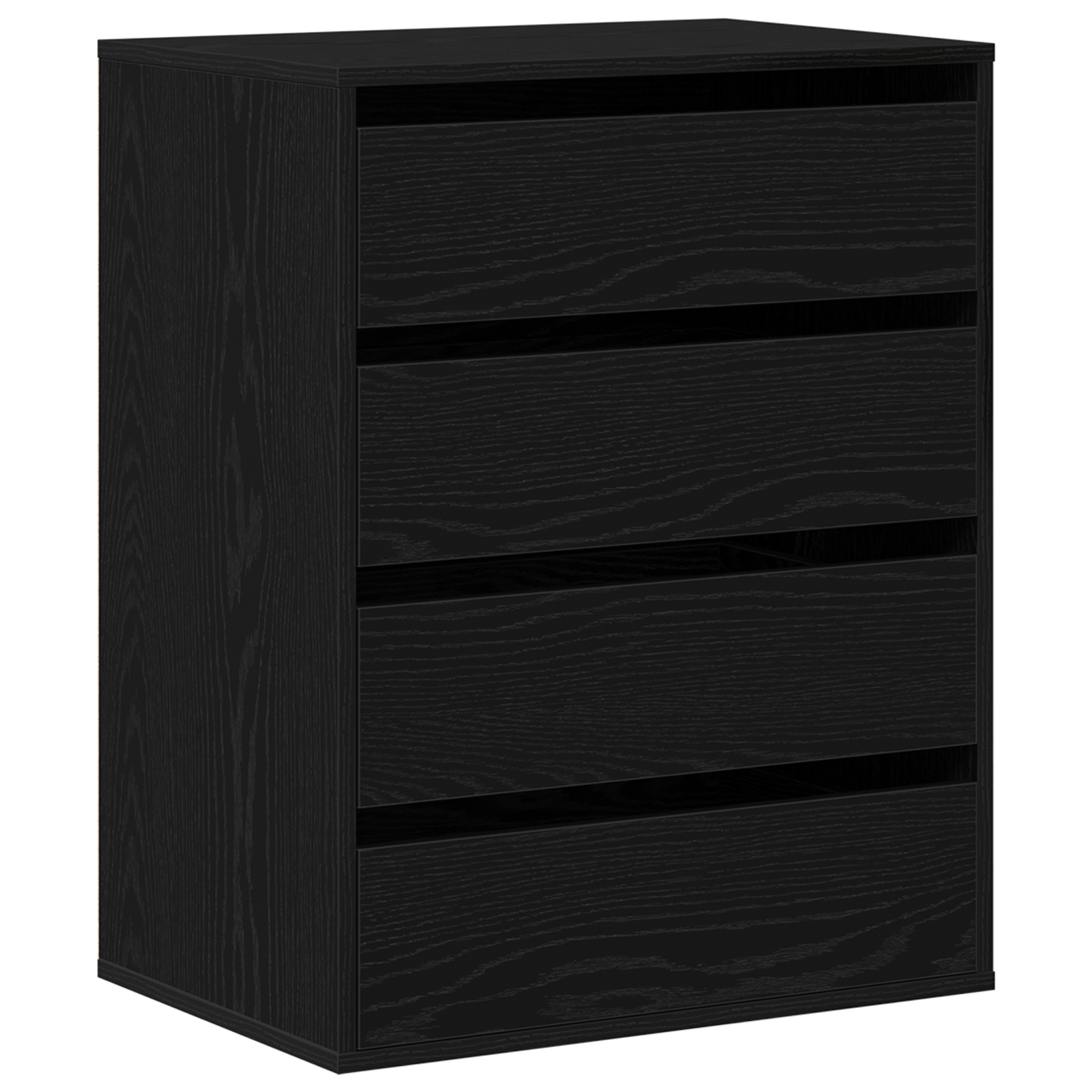 Kommode Svart Eik 60X41X76 Cm Konstruert Tre