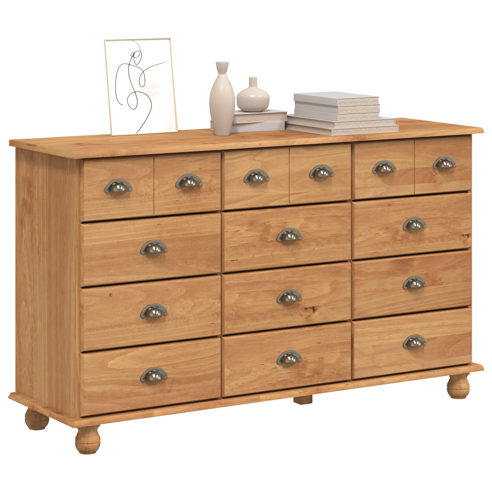 Kommode "Askim" 79X40X133.5 Cm Solid Furu