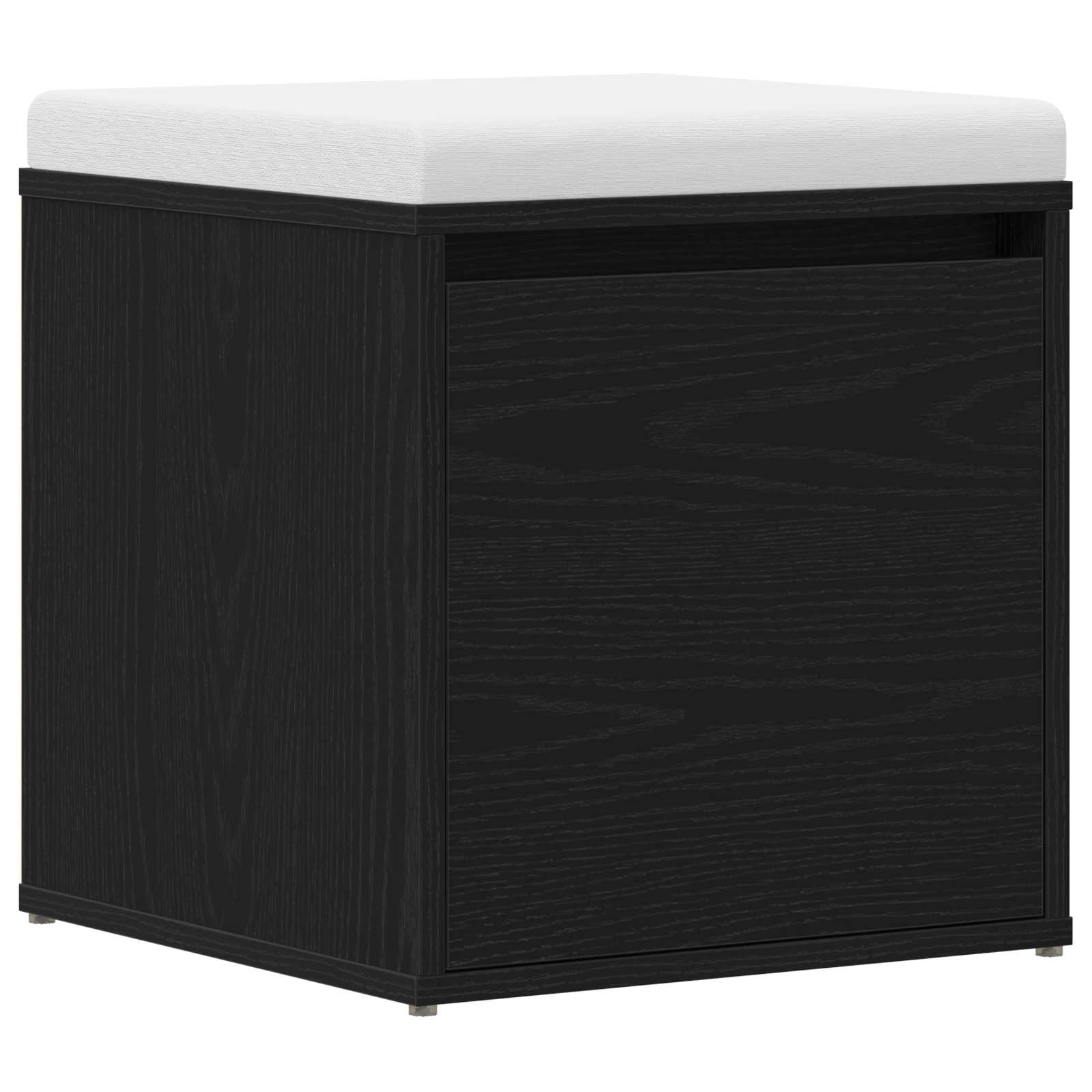 Skuffeskap Svart Eik 40,5X40X40 Cm Konstruert Tre
