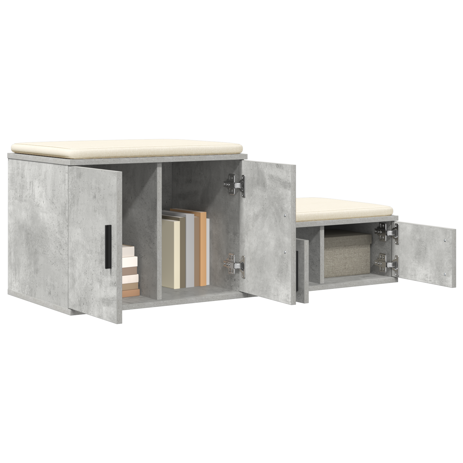 Oppbevaringsskap Betonggrå 103X41X40 Cm Laget Av Tre
