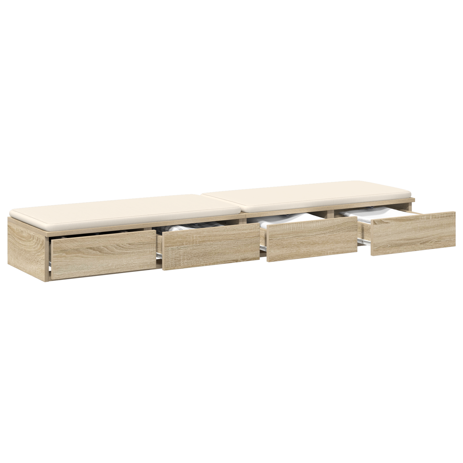 Seng Skuffer Sonoma Eik 150X36,5X16,5 Cm Konstruert Tre