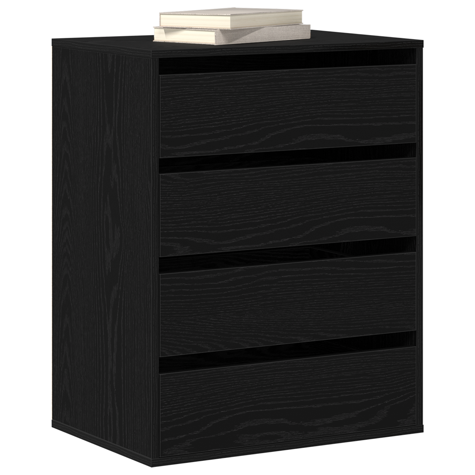 Kommode Svart Eik 60X41X76 Cm Konstruert Tre