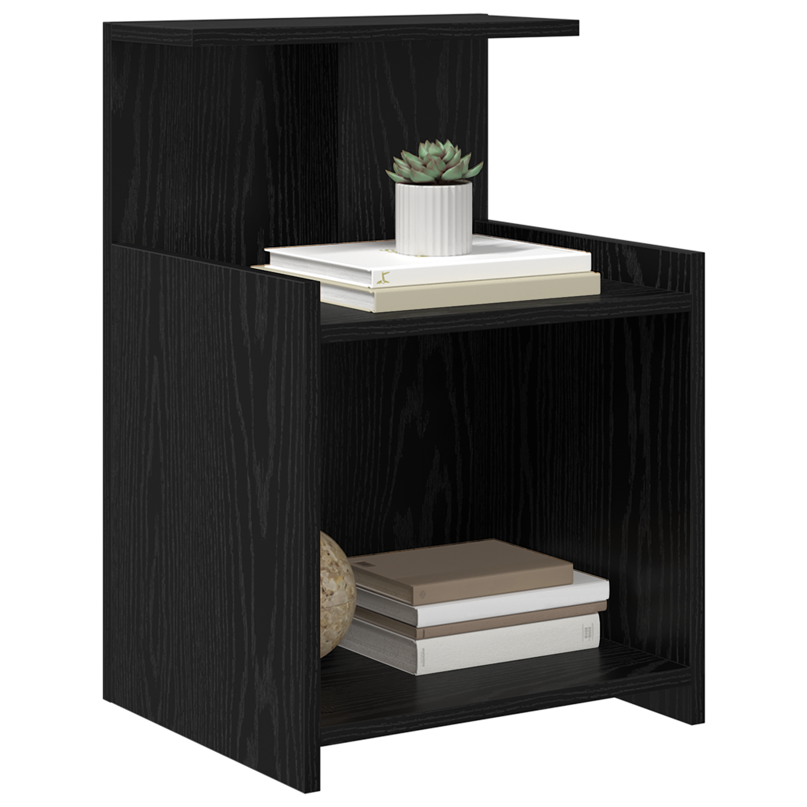 Senge Kabinet Svart Eik 40X35X60 Cm Konstruert Tre