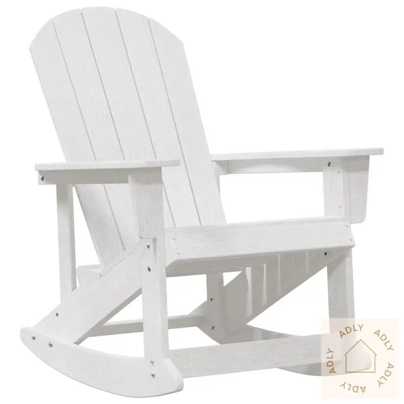 Adirondack Gyngestol Hvit 73.5X92X90 Cm Hdpe