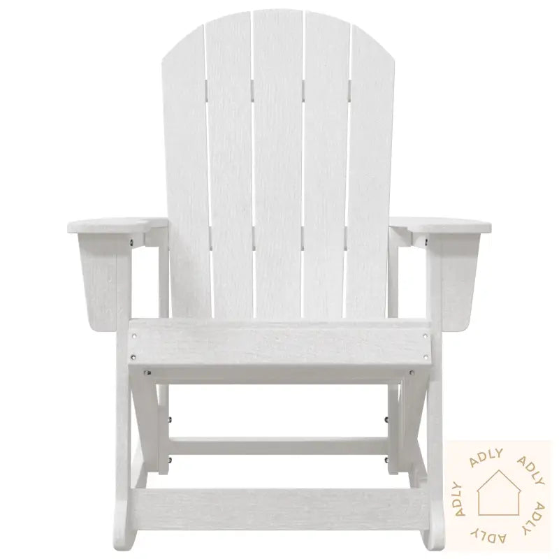 Adirondack Gyngestol Hvit 73.5X92X90 Cm Hdpe