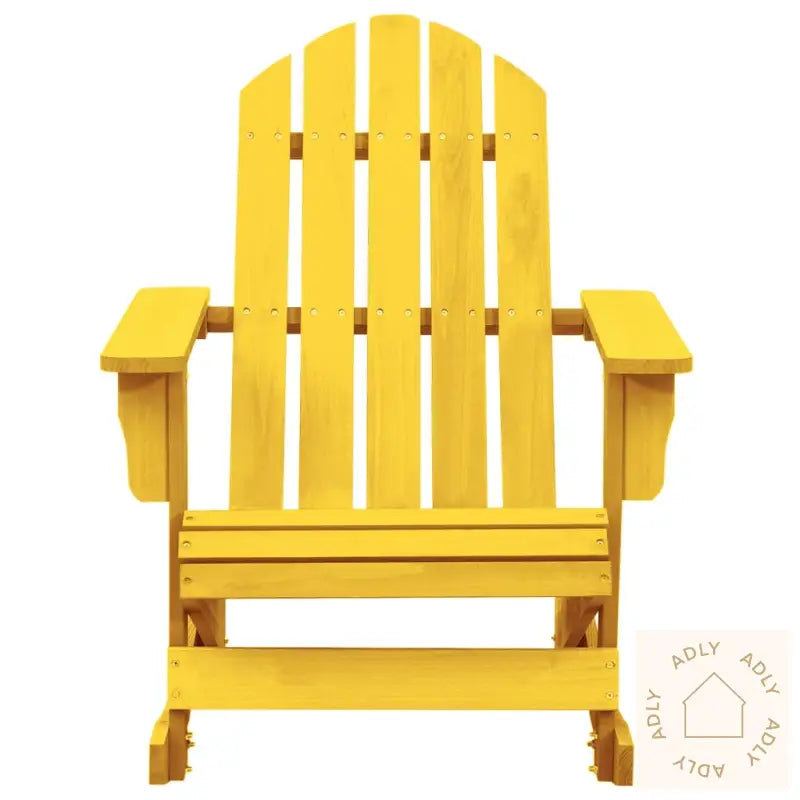 Adirondack Gyngestol For Hage Heltre Gran Gul