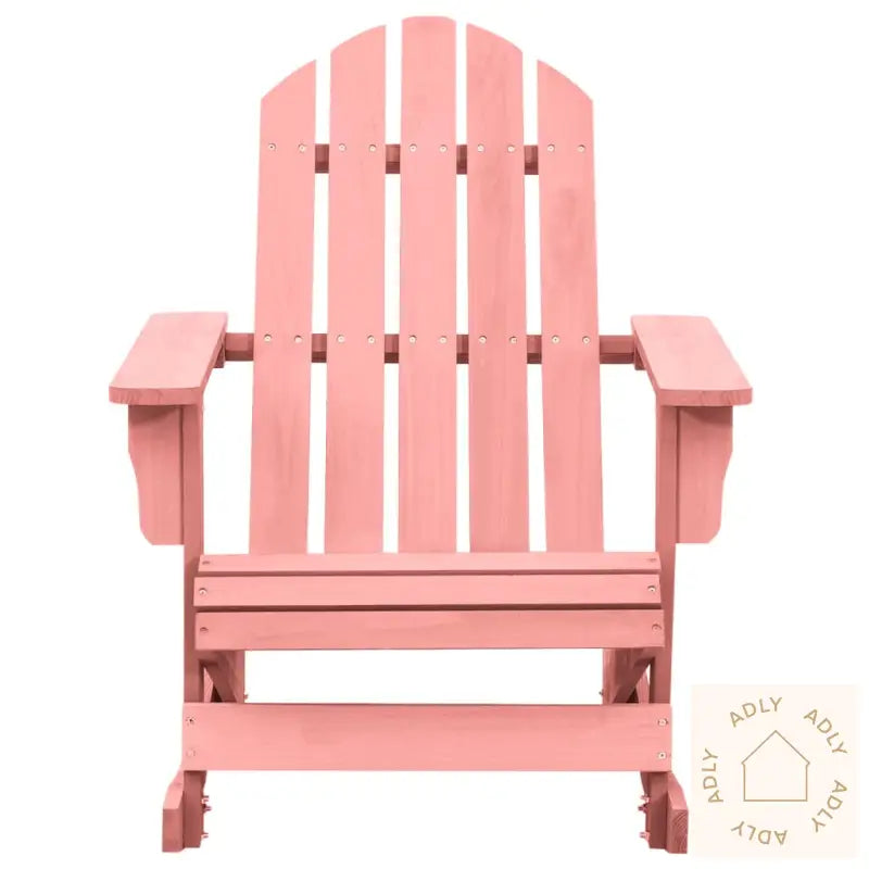 Adirondack Gyngestol For Hage Heltre Gran Rosa