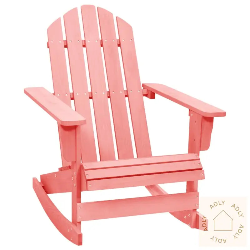 Adirondack Gyngestol For Hage Heltre Gran Rosa