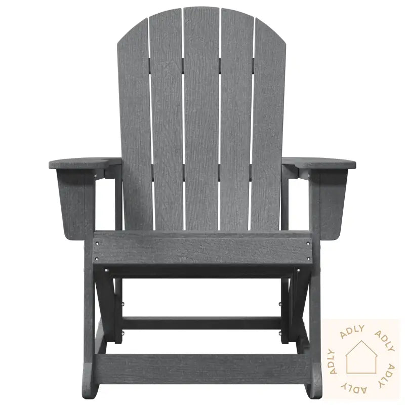 Adirondack Gyngestol Lysegrå 73,5X92X90 Cm Hdpe