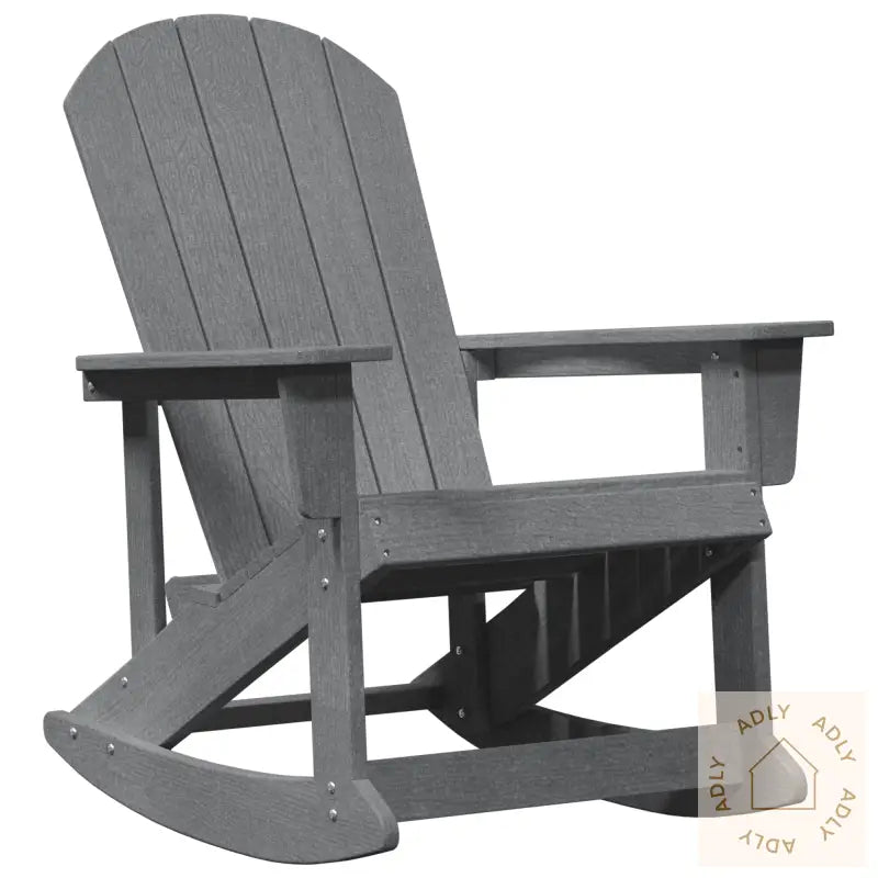 Adirondack Gyngestol Lysegrå 73,5X92X90 Cm Hdpe
